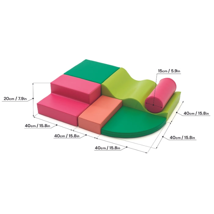 Soft Play Activity set - Discoverer (28_4, pastell colours)