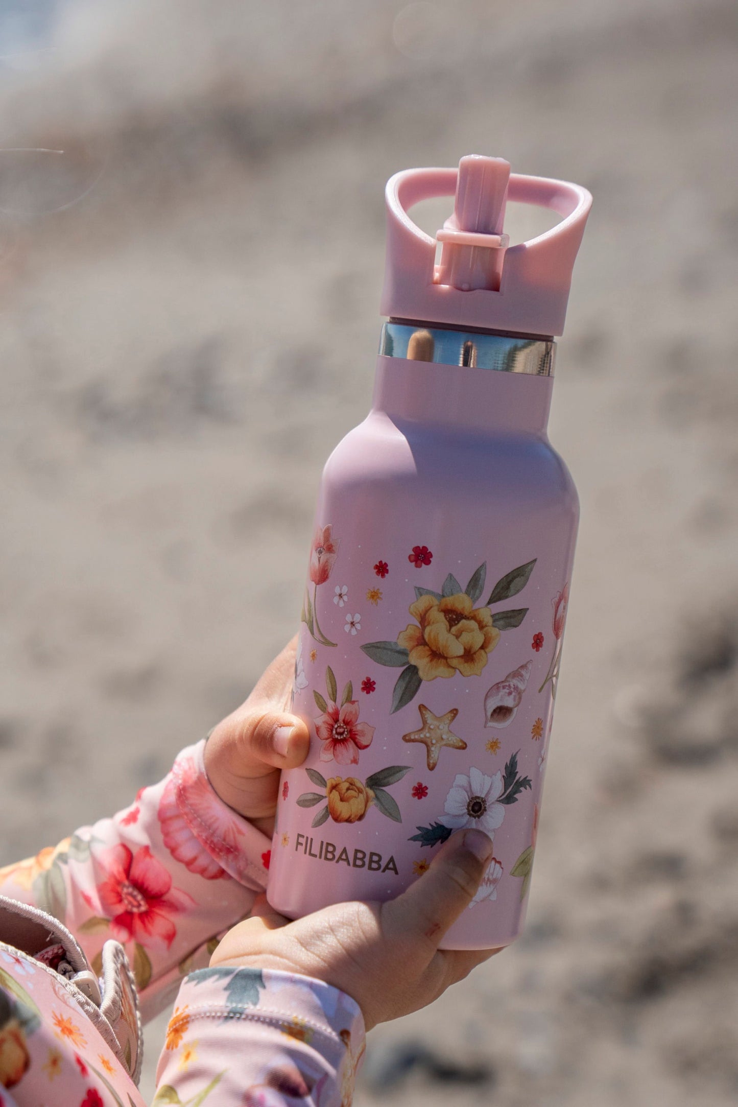 Filibabba rozsdamentes acél kulacs és termosz - Ocean Blossom