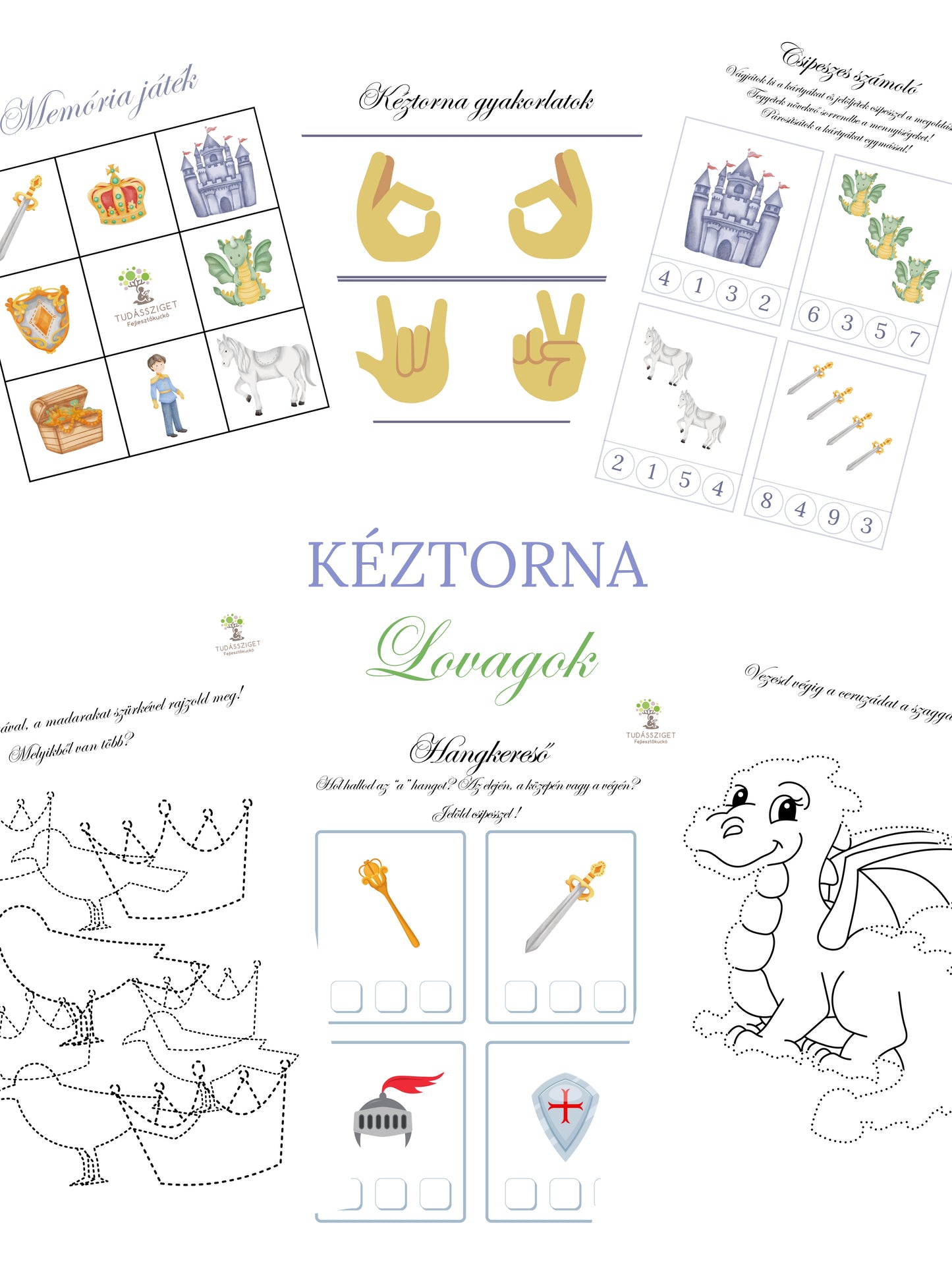 Kéztorna a biztosabb vonalvezetésért - Lovagok - 5 éves kortól