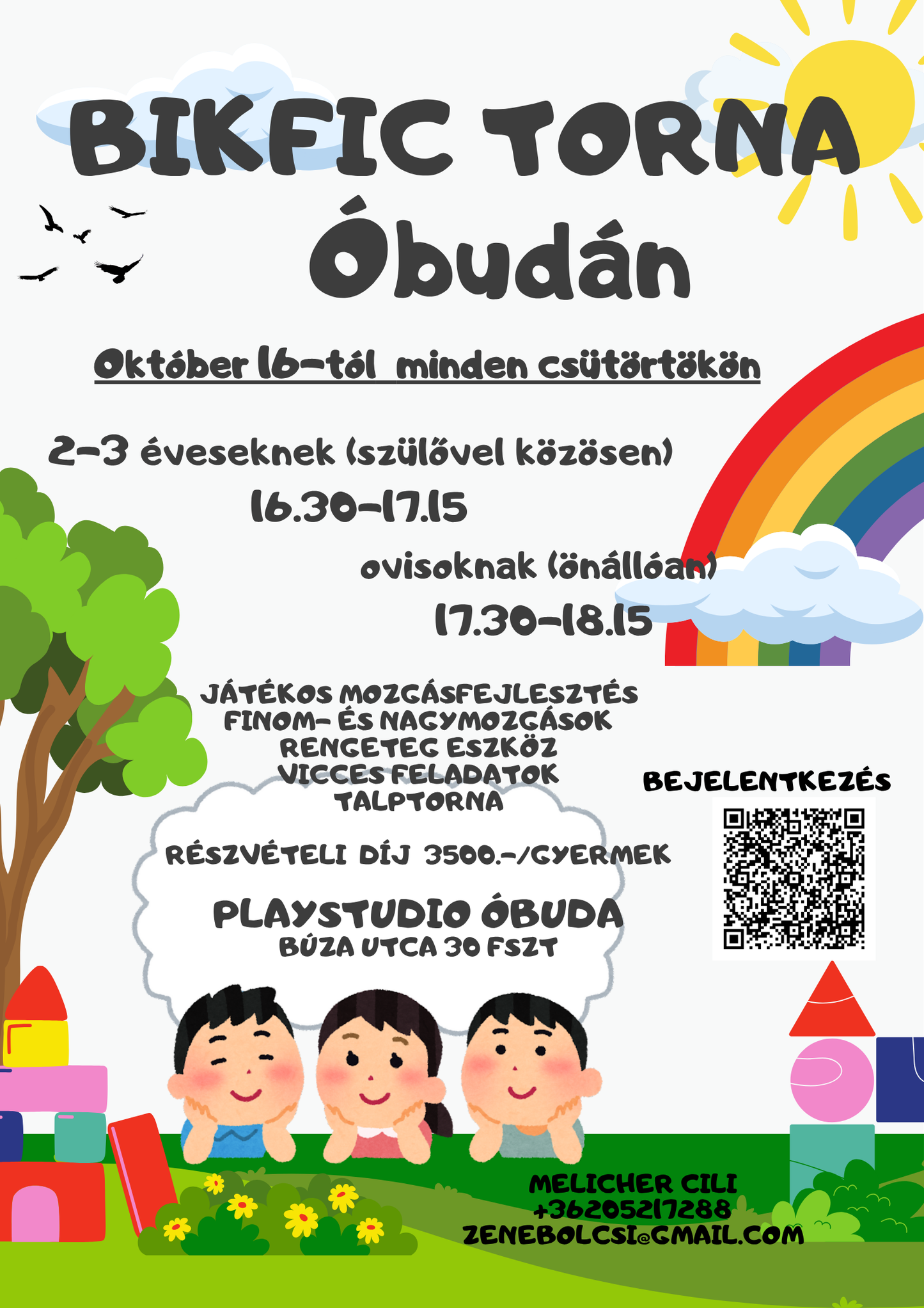 Foglalkozások gyerekeknek Óbudán