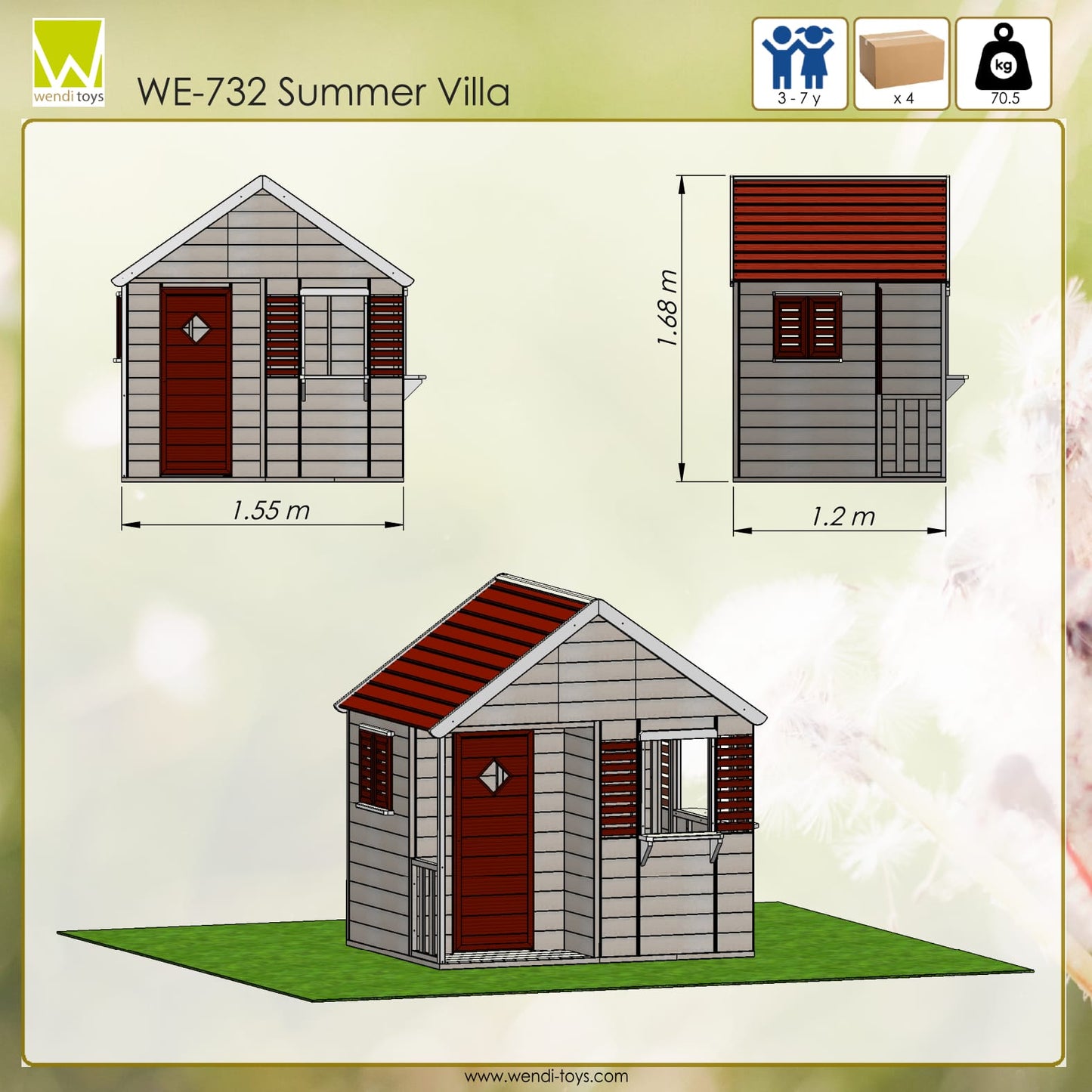 M12R Garden playhouse ("Summer villa")