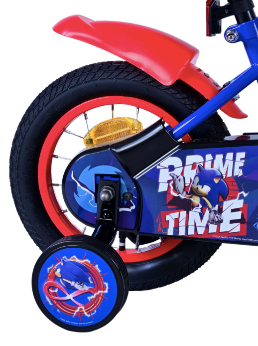Sonic Prime gyerekbicikli - Fiú - 3-4 éveseknek - kék-piros