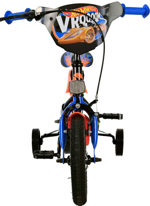Hot Wheels gyerekbicikli - fiú - 12 colos - Fekete Narancs Kék