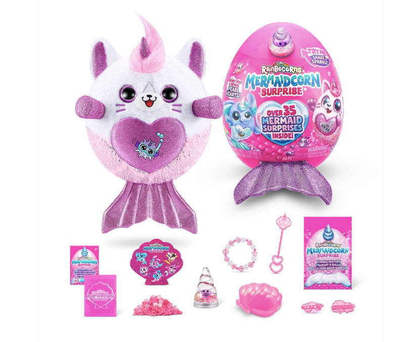 Rainbocorns Mermaidcorn S5 Meglepetés tojás sellőkornis plüssel (többféle)