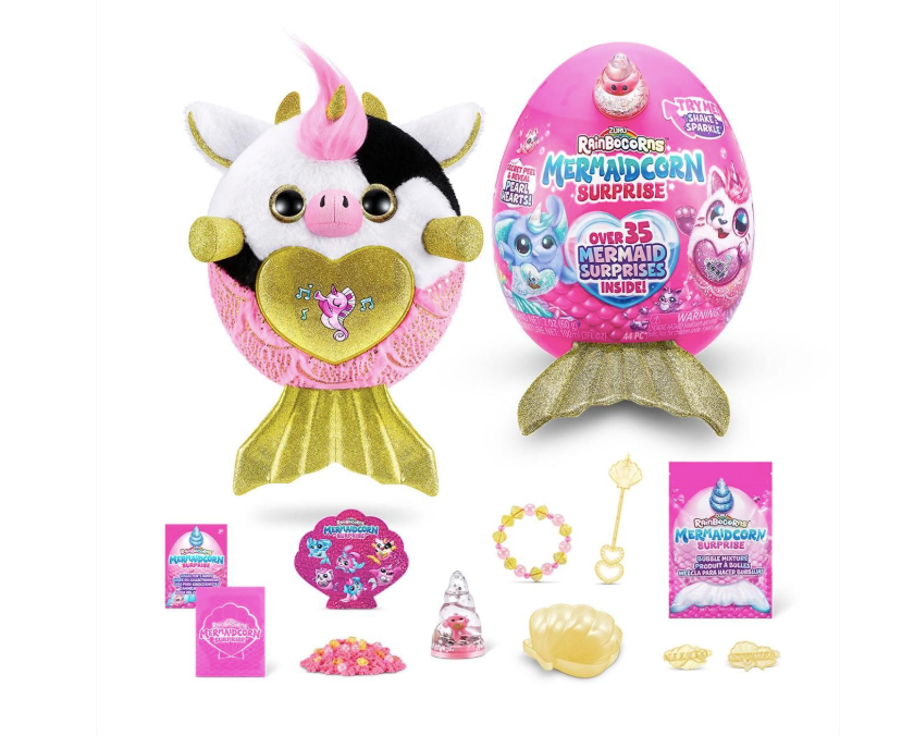Rainbocorns Mermaidcorn S5 Meglepetés tojás sellőkornis plüssel (többféle)