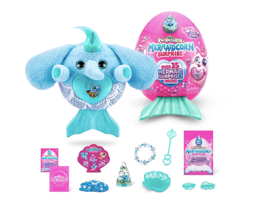 Rainbocorns Mermaidcorn S5 Meglepetés tojás sellőkornis plüssel (többféle)