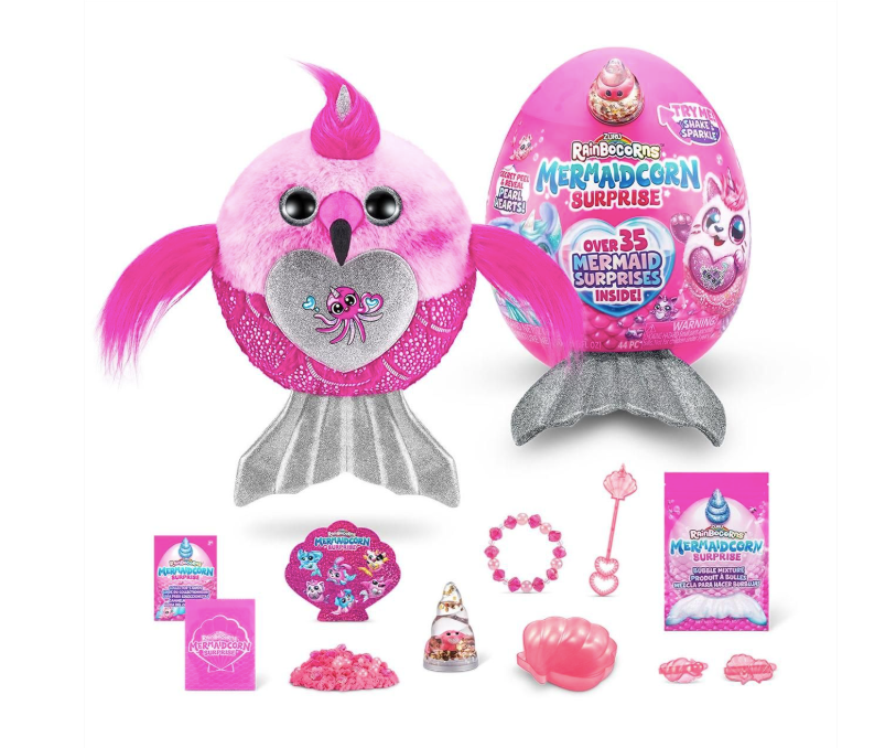 Rainbocorns Mermaidcorn S5 Meglepetés tojás sellőkornis plüssel (többféle)