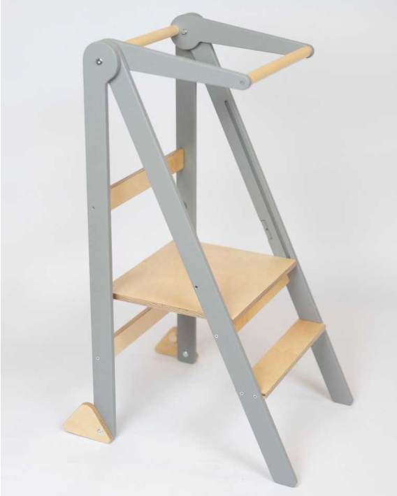 Foldable helper tower - grey