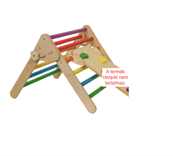 Háromszög mászóka (kis méretű, natúr szín, 1-2 éveseknek)