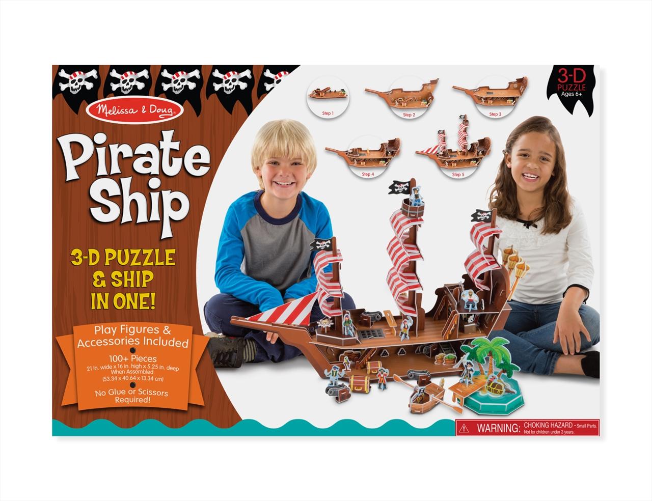 Melissa & Doug 3D puzzle, Kalózhajó