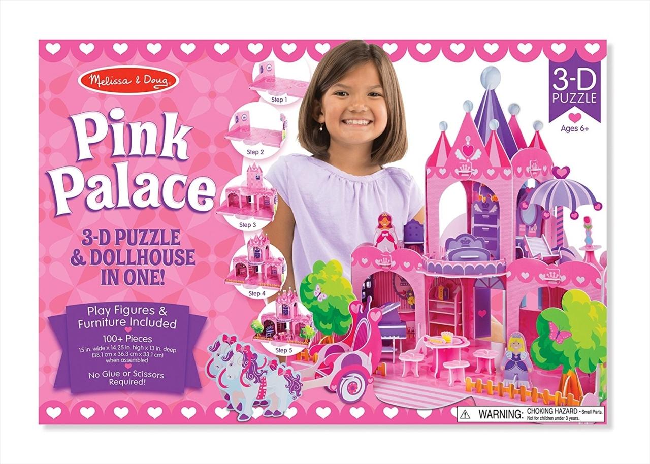 Melissa & Doug 3D puzzle, Pink palota