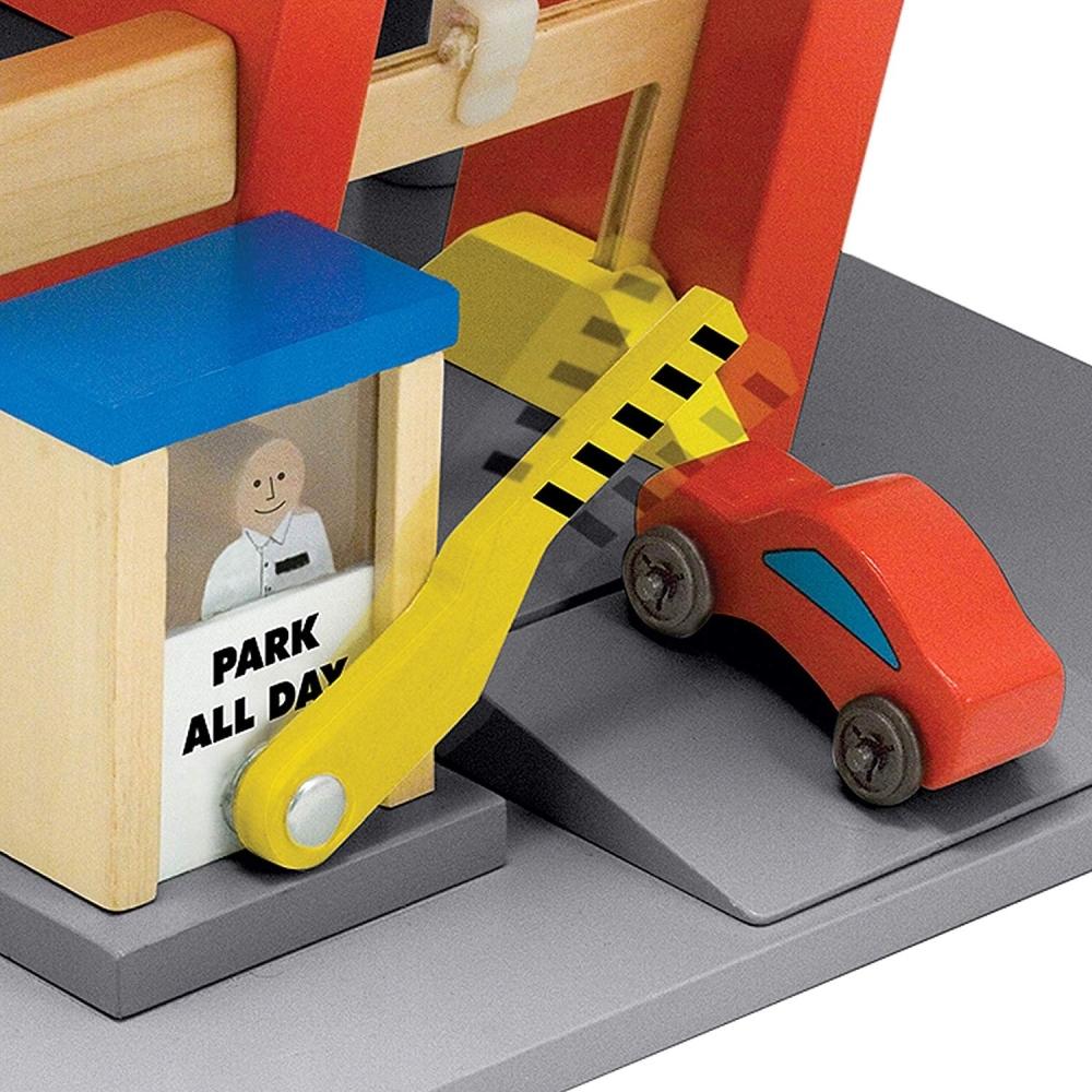 Melissa & Doug Fa jármű, Parkolóház autókkal