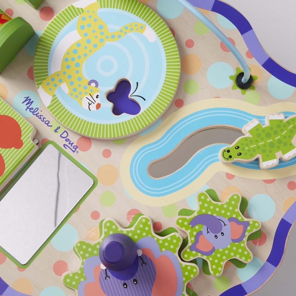 Melissa & Doug Fa készségfejlesztő bébijáték, Dzsungel foglalkoztató asztal