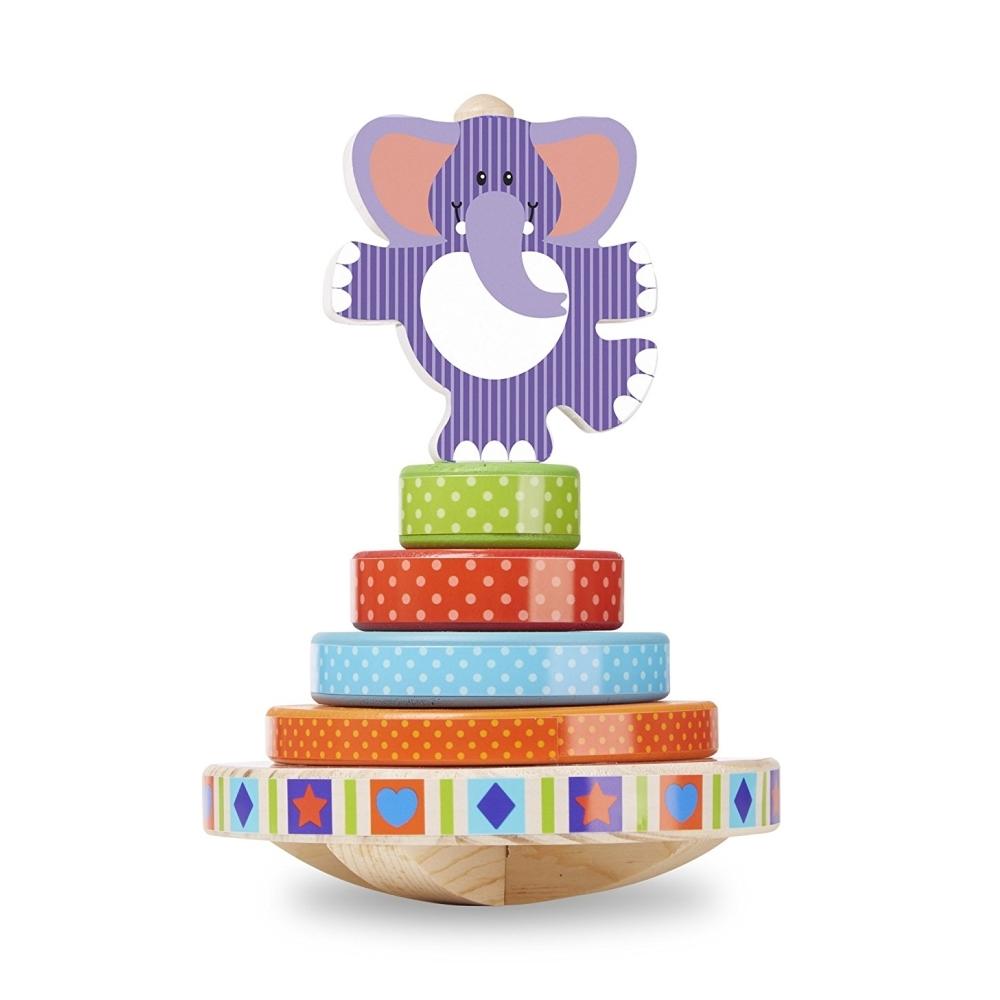 Melissa & Doug Fa készségfejlesztő játék, Egyensúlyozó elefánt