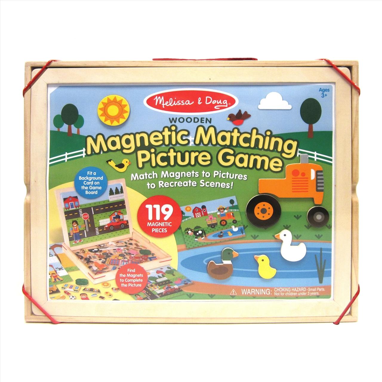 Melissa & Doug Fa készségfejlesztő játék, Mágneses képegyeztető