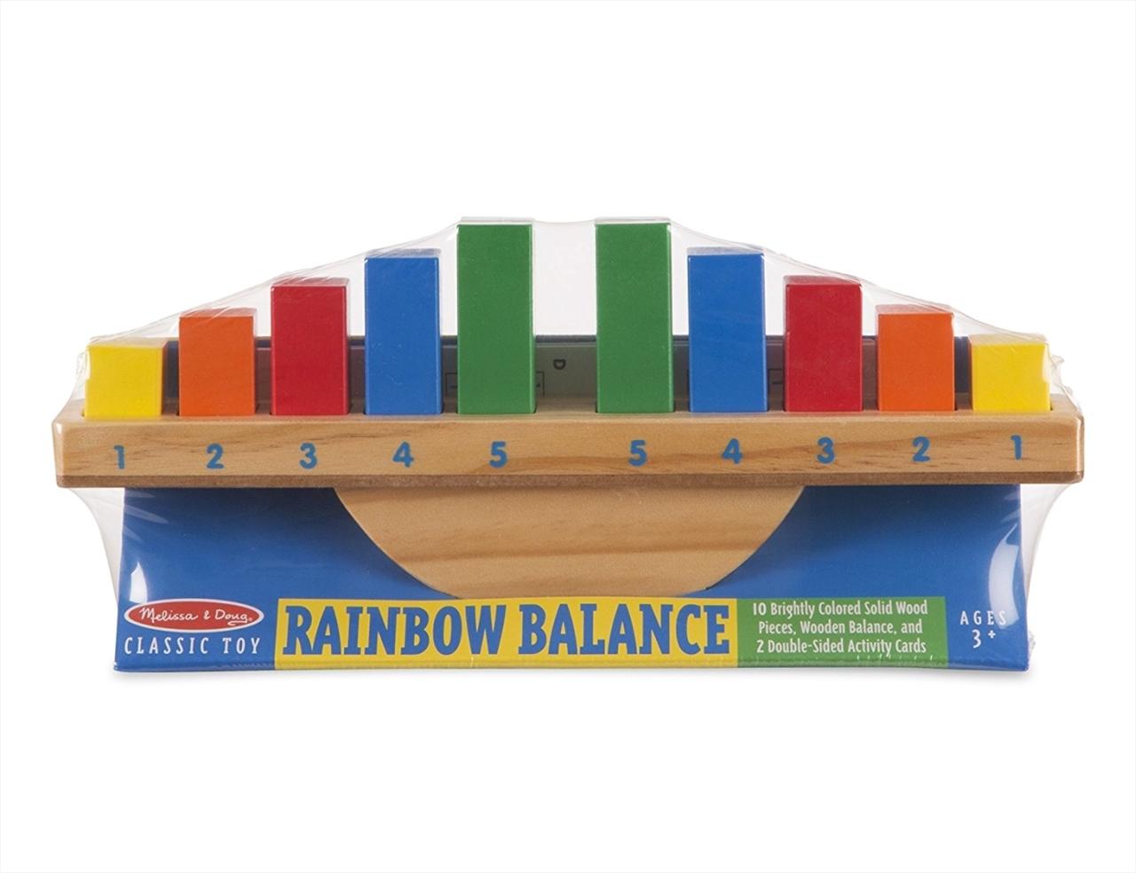 Melissa & Doug Fa készségfejlesztő játék, Szivárvány egyensúlyozás