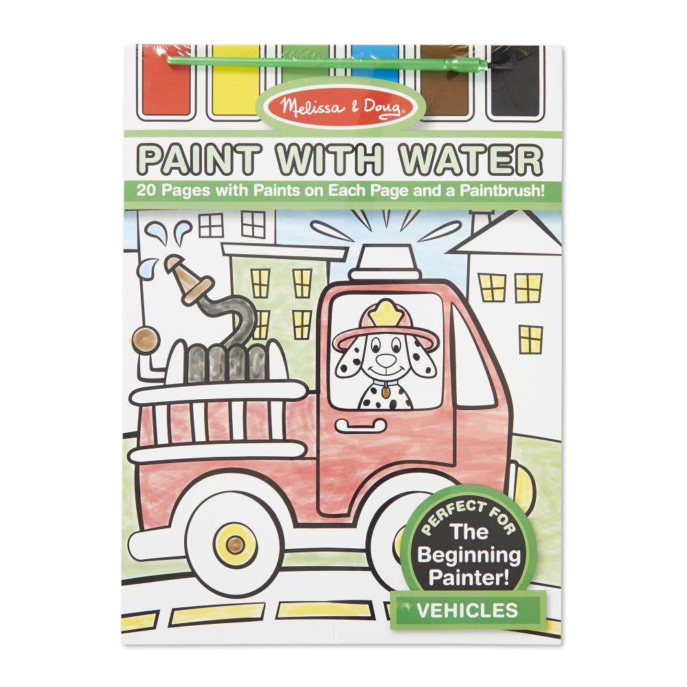 Melissa & Doug Kreatív játék, Festés vízzel, járművek