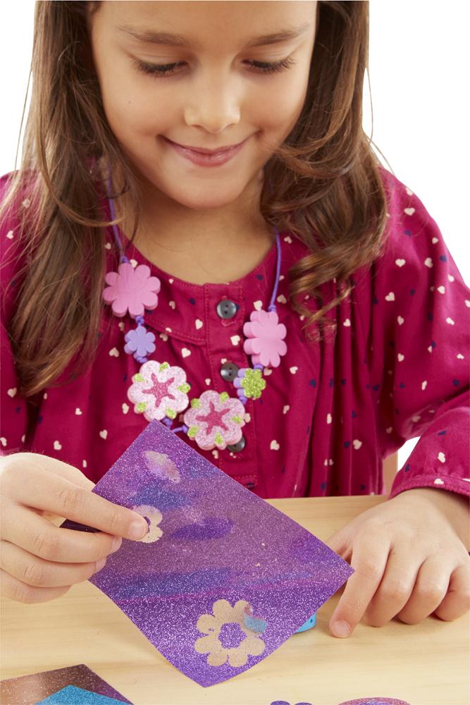 Melissa & Doug Kreatív játék, Glitter habszivacs ékszer készítő