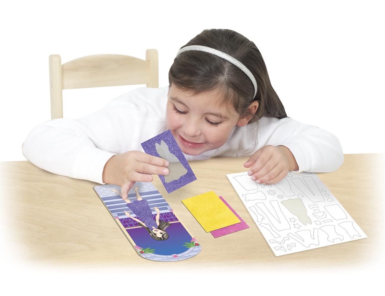 Melissa & Doug Kreatív játék, Glitter képkészítő, divat