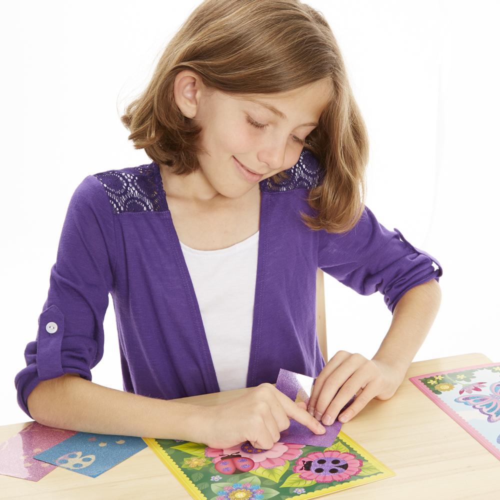 Melissa & Doug Kreatív játék, Glitter képkészítő, pillangó és virág