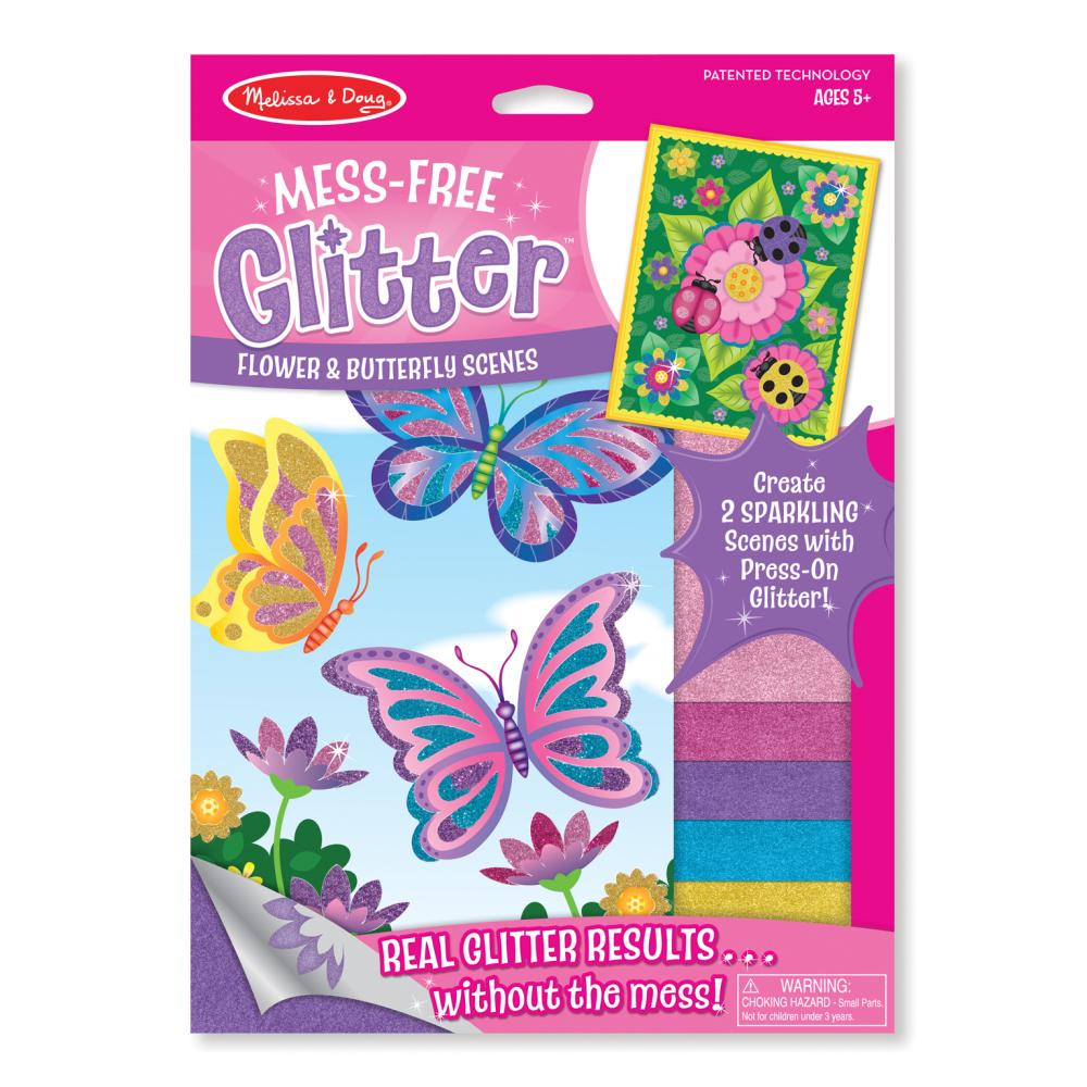 Melissa & Doug Kreatív játék, Glitter képkészítő, pillangó és virág