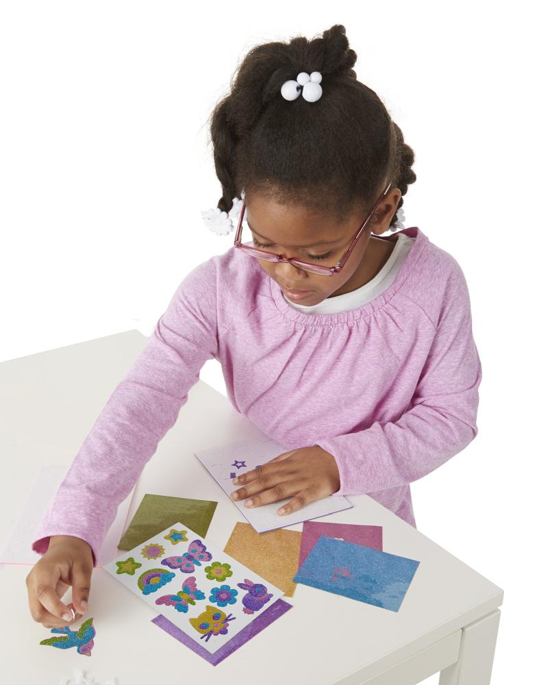 Melissa & Doug Kreatív játék, Glitter pufi matrica készítő, barátság