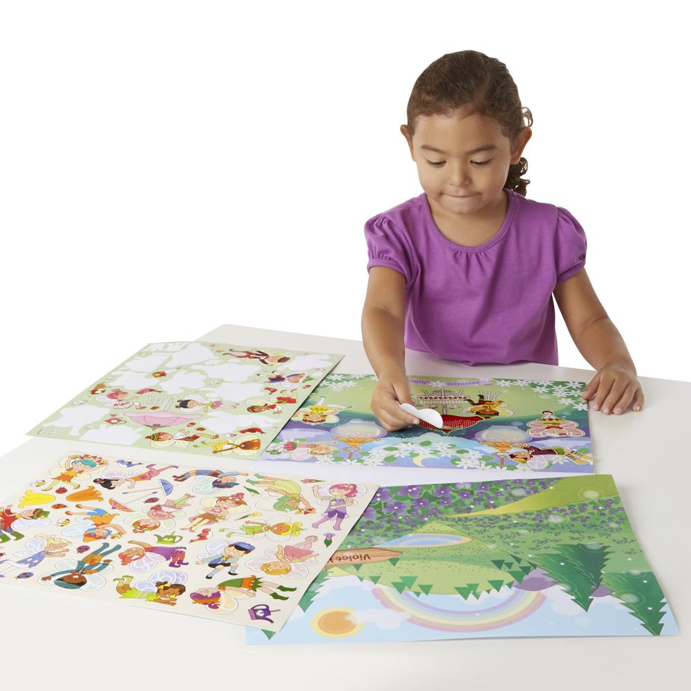 Melissa & Doug Kreatív játék, Illatos matrica készlet, virágtündérek