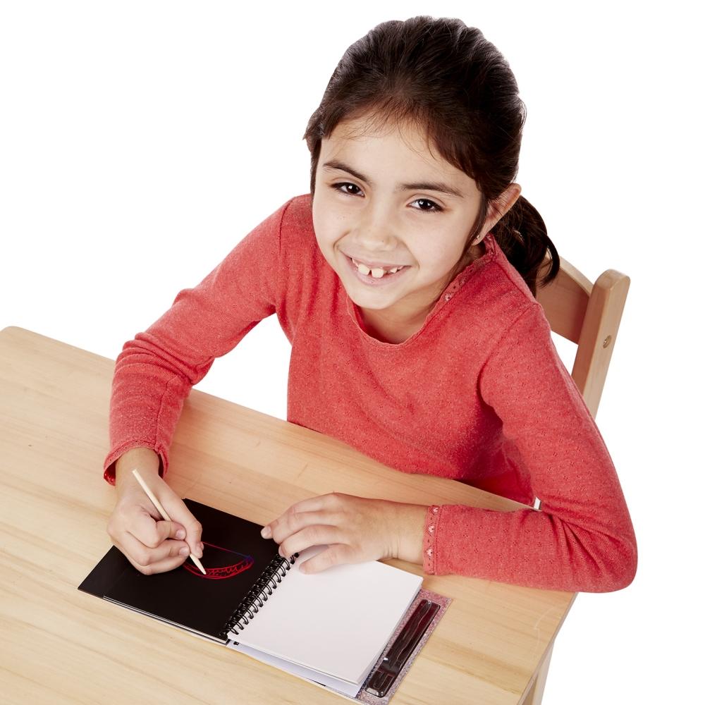 Melissa & Doug Kreatív játék, Képkarc füzet, 16 lapos