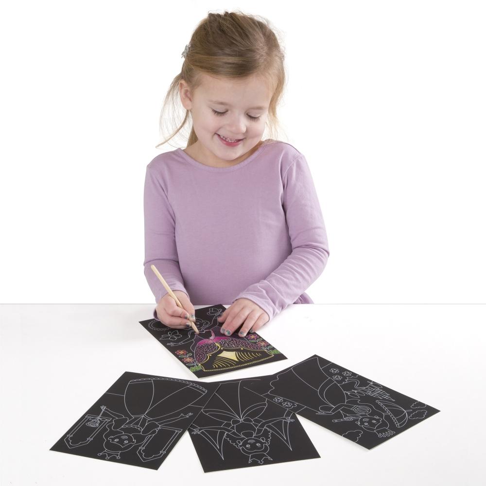 Melissa & Doug Kreatív játék, Képkarc, hercegnők