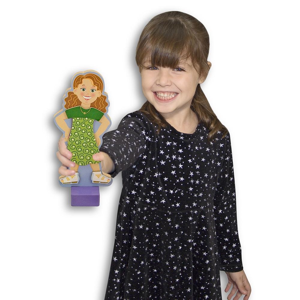 Melissa & Doug Kreatív játék, Mágneses fa öltöztető szett, Maggie Leigh