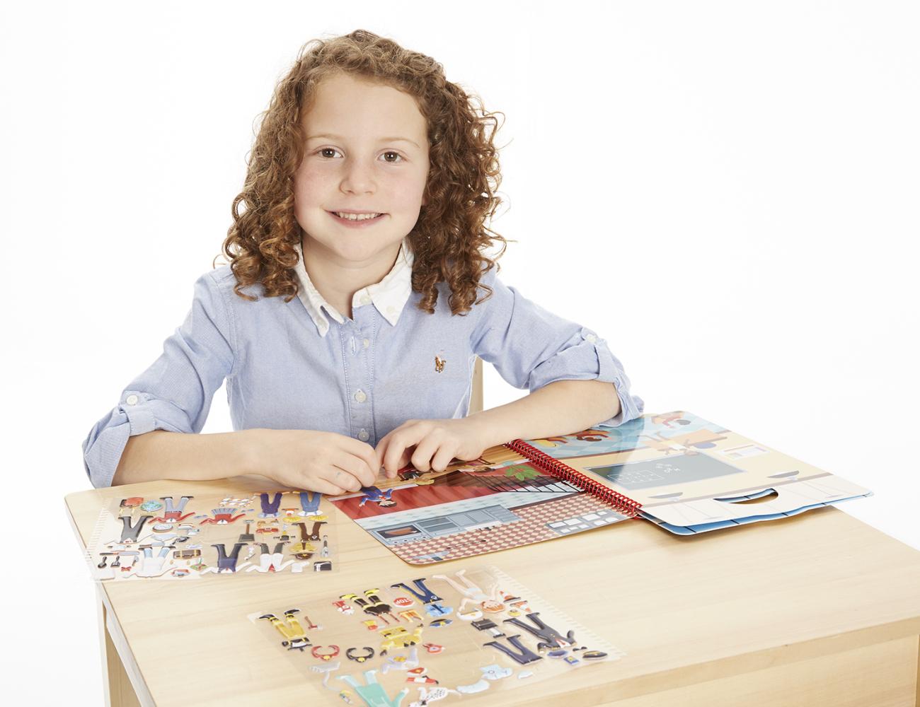 Melissa & Doug Kreatív játék, Pufi matrica készlet, foglalkozások