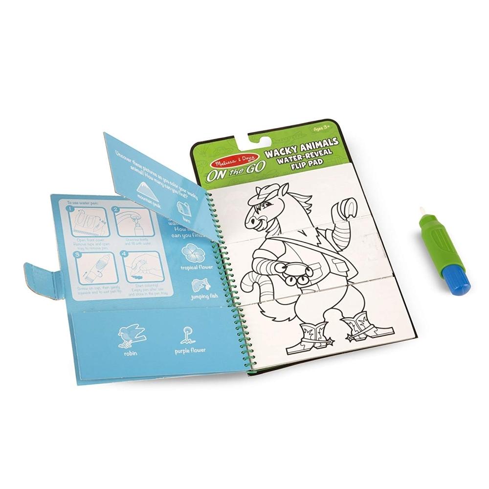 Melissa & Doug Kreatív játék, rajzolás vízzel, különleges állatok