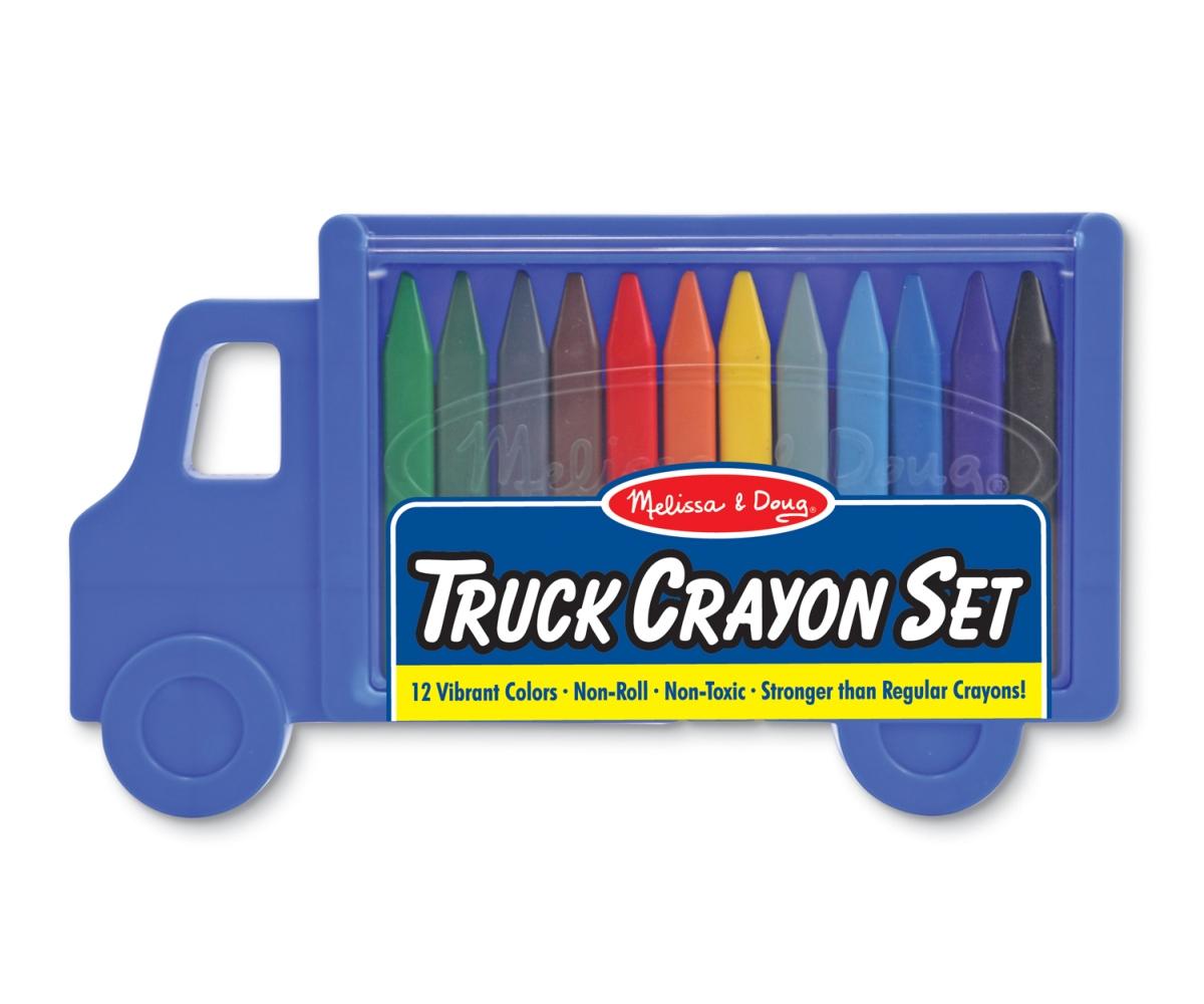 Melissa & Doug Kreatív játék, Zsírkréták teherautóban
