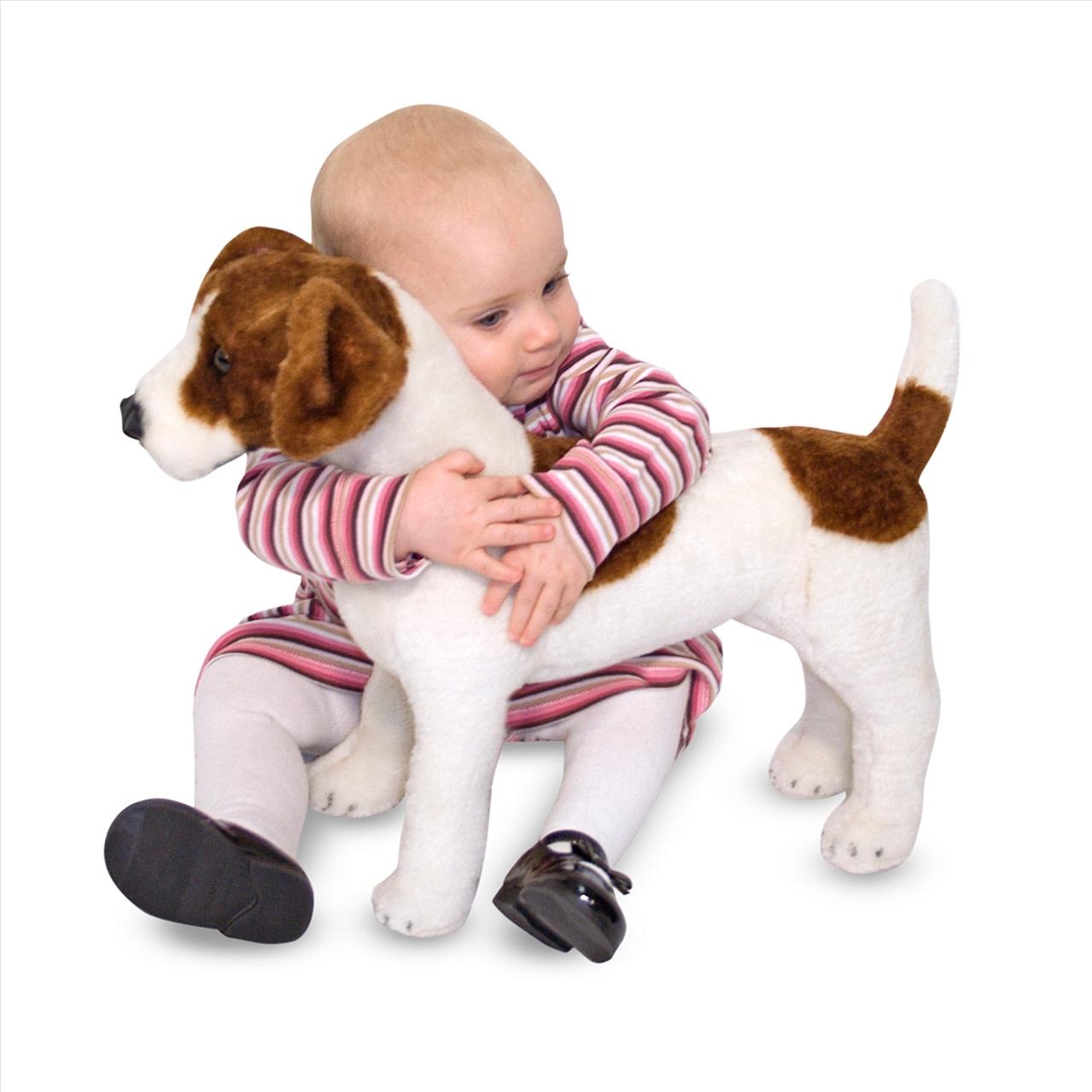 Melissa & Doug, óriás plüss, jack russel terrier