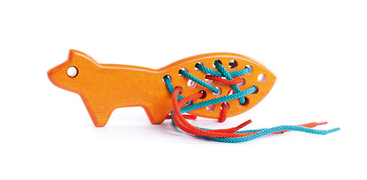31410O String toy - Squirrel - orange