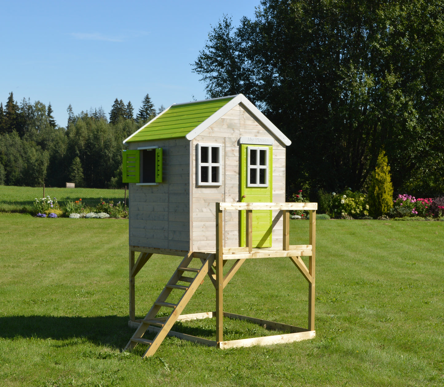 M21L-KT Záhradný domček na hranie s kuchynským kútom