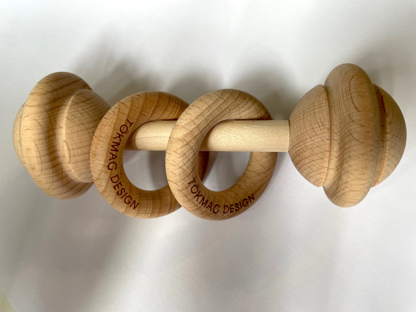 Pumpkin Design with natural wooden rattle chew - Hearty