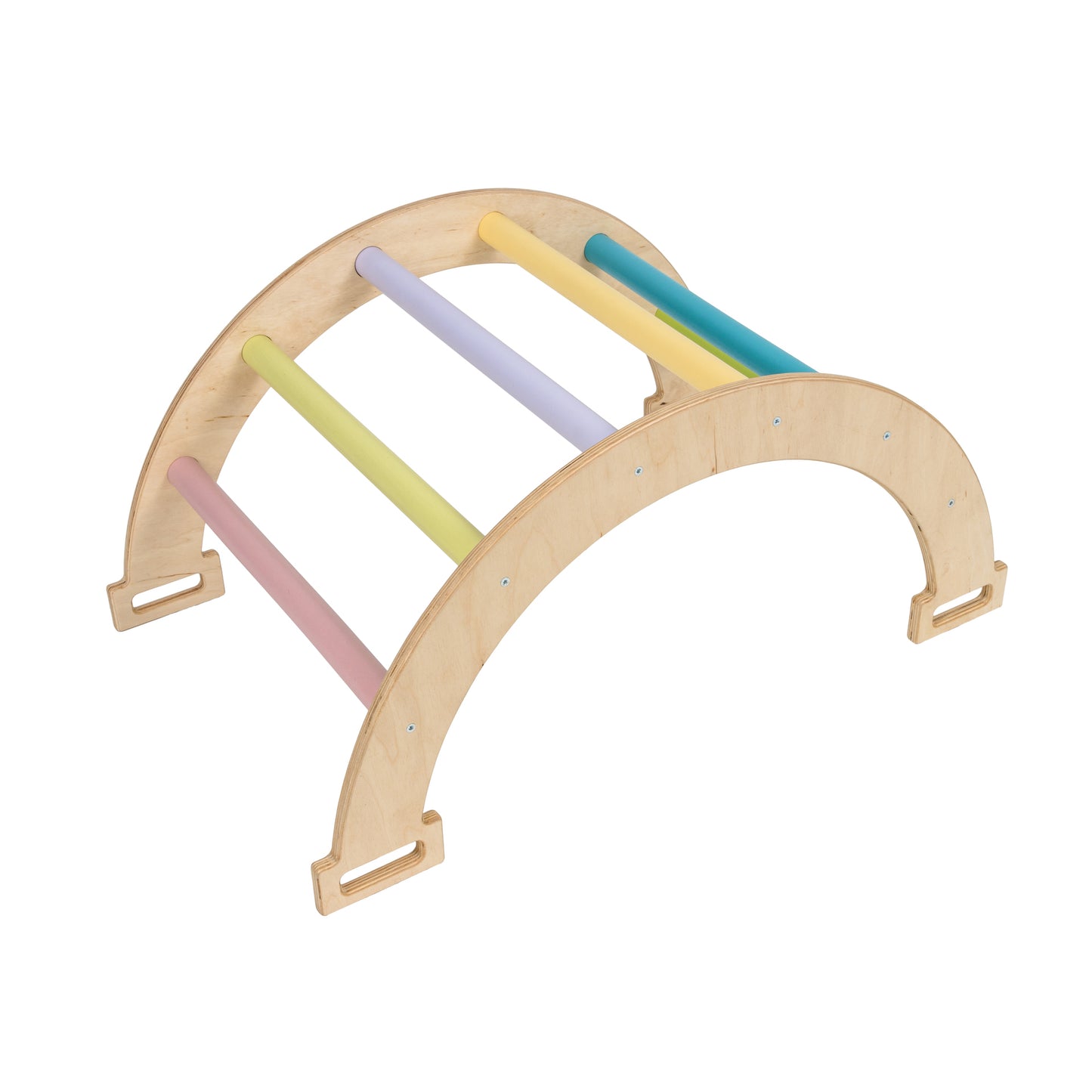 Montessori Baby Rocker Set Arch + Cushion (Min) Pastel