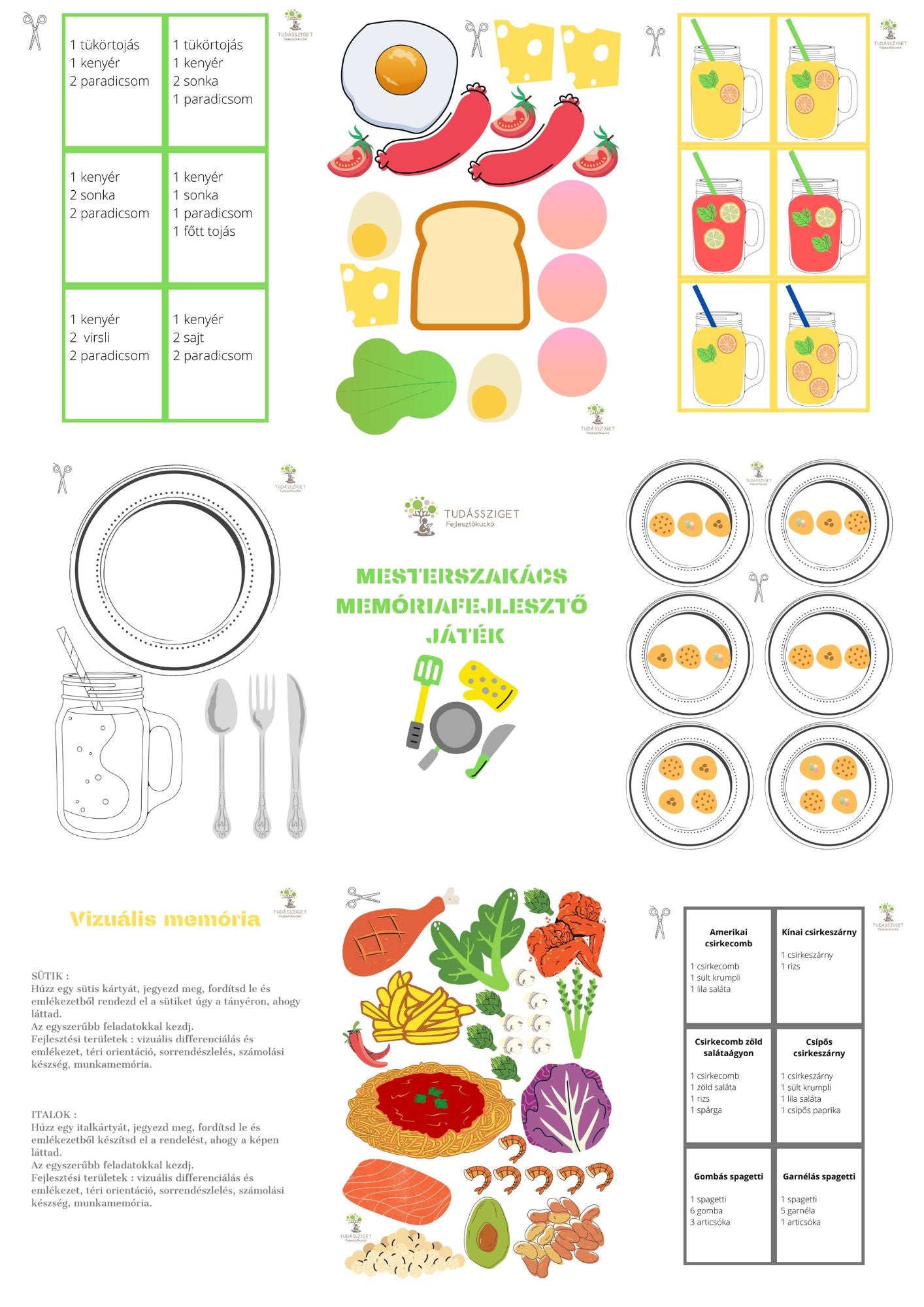 Mesterszakács memóriafejlesztő játék - 5 éves kortól