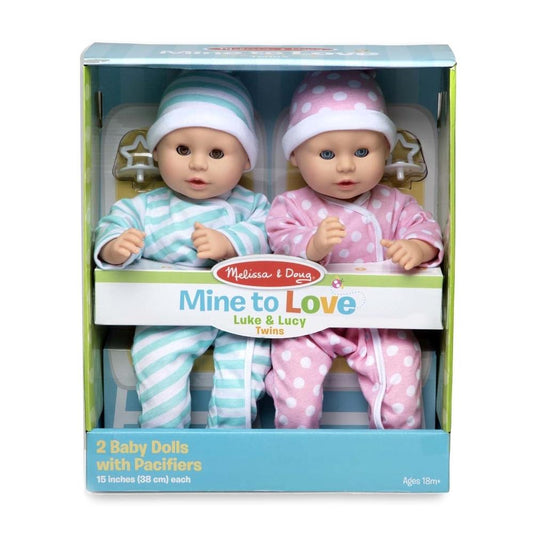Melissa & Doug Babák és babaházak, Luke és Lucy ikerbabák