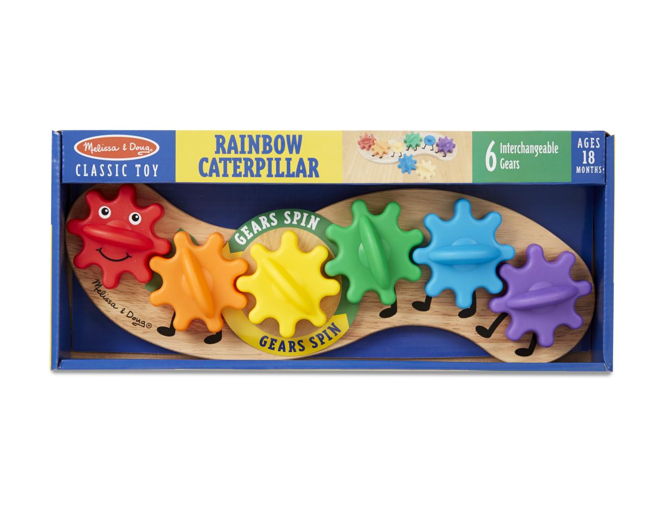 Melissa & Doug Fa készségfejlesztő játék, Fogaskerekű hernyó