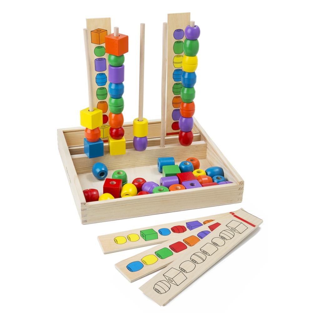 Melissa & Doug Fa készségfejlesztő játék, Gyöngysorépítő