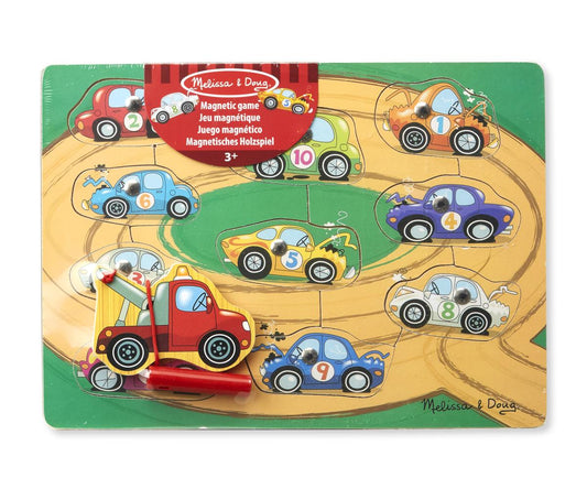Melissa & Doug Fa készségfejlesztő játék, Mágneses roncsderby