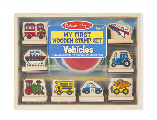 Melissa & Doug Fa nyomda készlet, Első nyomdám, járművek