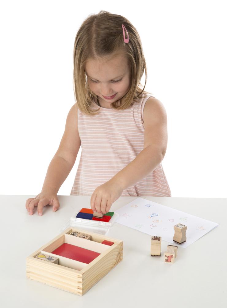 Melissa & Doug Fa nyomda készlet, farm