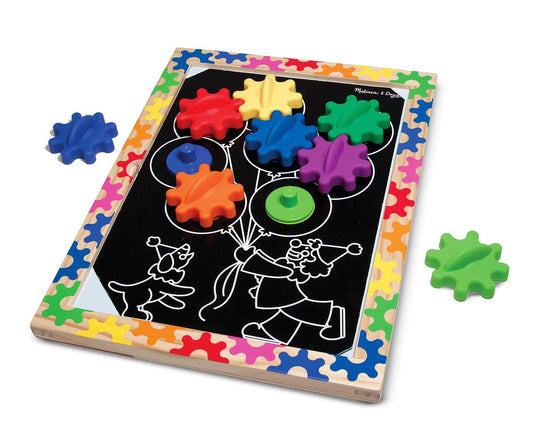 Melissa & Doug Készségfejlesztő játék, Kapcsold össze és tekerd tábla