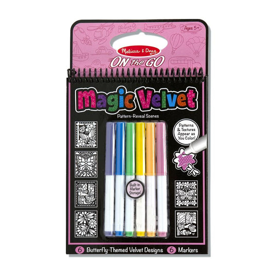 Melissa & Doug Kreatív játék, Bársonyos színező, pillangók