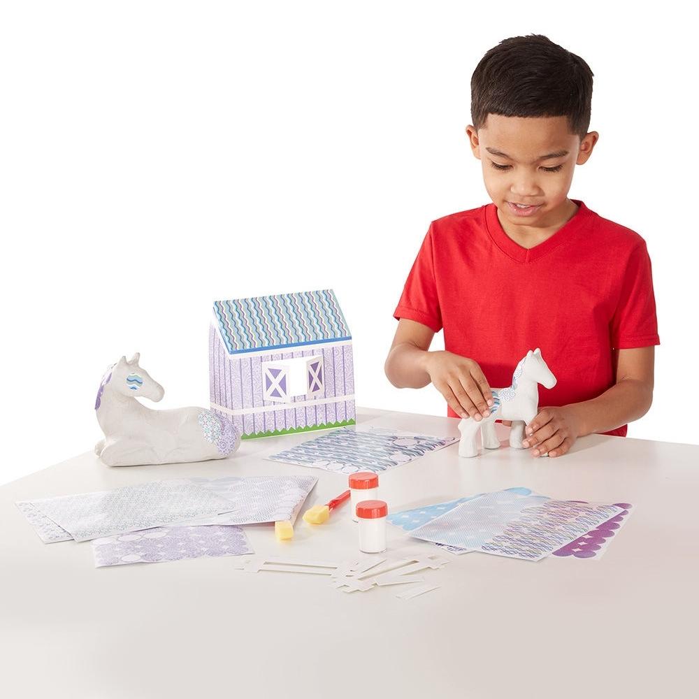 Melissa & Doug Kreatív játék, Dekupázs, lovak