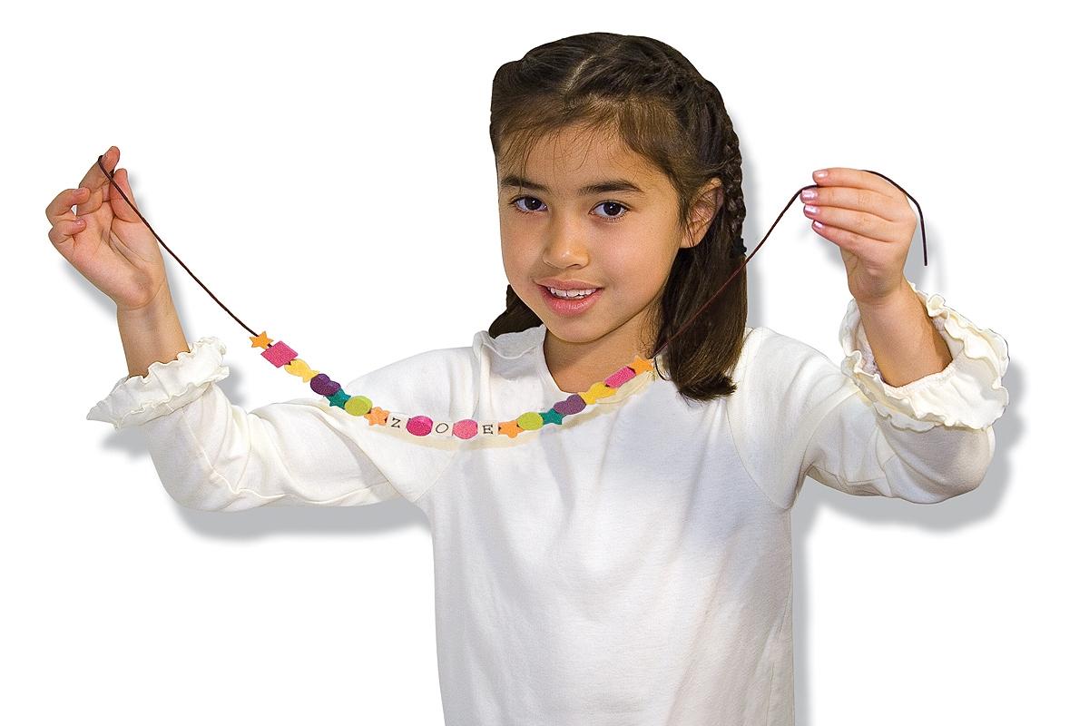 Melissa & Doug Kreatív játék, Fa gyöngy szett, betűk
