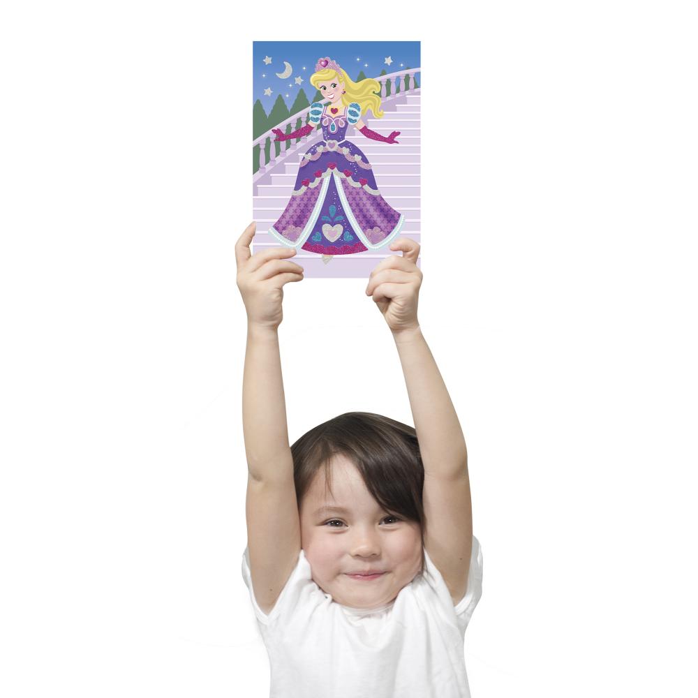 Melissa & Doug Kreatív játék, Glitter képkészítő, hercegnő és tündér